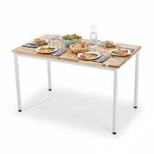 Bàn ăn chữ nhật 120x70cm gỗ tràm chân hệ OMA I BA68264 Bàn ăn chữ nhật 120x70cm gỗ tràm chân hệ OMA I BA68264