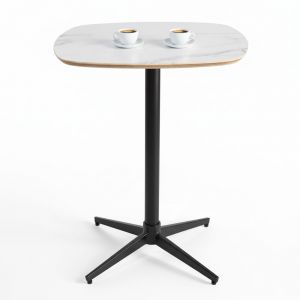 Bàn cafe 60x60cm gỗ plywood vân giả đá CFD68276 Bàn cafe 60x60cm gỗ plywood vân giả đá CFD68276