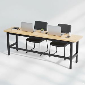Bàn cụm 2 người 220x50cm gỗ thông chân sắt lắp ráp SPD68249 Bàn cụm 2 người 220x50cm gỗ thông chân sắt lắp ráp SPD68249