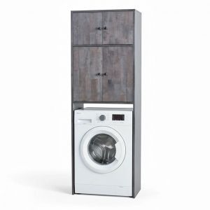 Kệ máy giặt có ngăn tủ 65x42x92cm gỗ cao su KMG68027 Kệ máy giặt có ngăn tủ 65x42x92cm gỗ cao su KMG68027