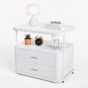 Tủ đầu giường 80x55x70cm gỗ cao su TDG68059 Tủ đầu giường 80x55x70cm gỗ cao su TDG68059