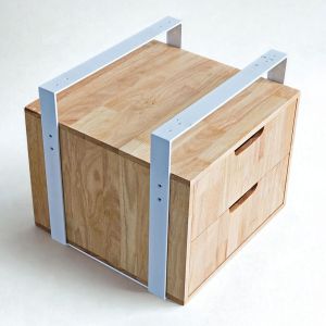 Tủ treo bàn 2 ngăn 40x30x37cm gỗ cao su TCN68075 Tủ treo bàn 2 ngăn 40x30x37cm gỗ cao su TCN68075