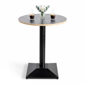 Bàn cafe tròn 60x60cm gỗ plywood vân giả đá CFD68278 Bàn cafe tròn 60x60cm gỗ plywood vân giả đá CFD68278