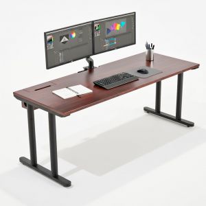Bàn có hộp điện 180x70cm gỗ tràm chân sắt hệ TIO HBTO040 Bàn có hộp điện 180x70cm gỗ tràm chân sắt hệ TIO HBTO040