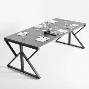 Bàn họp 200x100cm gỗ cao su KConcept HBKC056 Bàn họp 200x100cm gỗ cao su KConcept HBKC056