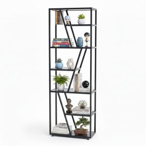 Kệ trang trí 60x30x180cm gỗ cao su KTT68045 Kệ trang trí 60x30x180cm gỗ cao su KTT68045