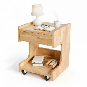 Tủ đầu giường di động TINY 40x40x50cm gỗ cao su TDG68061 Tủ đầu giường di động TINY 40x40x50cm gỗ cao su TDG68061