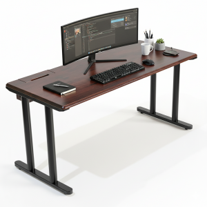 Bàn làm việc có hộp điện 160x70cm gỗ tràm hệ TIO HBTO043 Bàn làm việc có hộp điện 160x70cm gỗ tràm hệ TIO HBTO043