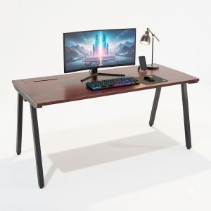 Bàn làm việc có hộp điện 160x70cm gỗ tràm hệ PLY HBPL029 Bàn làm việc có hộp điện 160x70cm gỗ tràm hệ PLY HBPL029