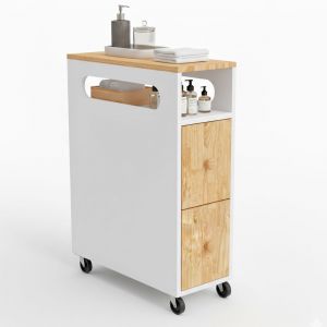 Tủ di động TINY 20x60x81cm gỗ cao su TDDT001 Tủ di động TINY 20x60x81cm gỗ cao su TDDT001
