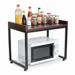 Kệ lò vi sóng 57x35x47cm gỗ cao su KVS68008 Kệ lò vi sóng 57x35x47cm gỗ cao su KVS68008
