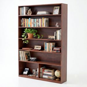 Kệ sách 6 tầng 140x30x200cm gỗ cao su KS68347
