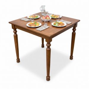 Bàn ăn Louis vuông 80x80cm gỗ cao su BA68281 Bàn ăn Louis vuông 80x80cm gỗ cao su BA68281
