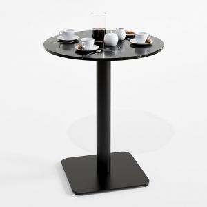 Bàn cafe tròn 60x60cm mặt đá chân sắt CFD68280 Bàn cafe tròn 60x60cm mặt đá chân sắt CFD68280