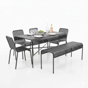 Combo bàn ghế ngoài trời sắt sơn tĩnh điện CBNT015 Combo bàn ghế ngoài trời sắt sơn tĩnh điện CBNT015