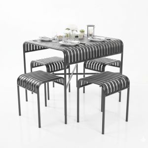 Combo bàn ghế ngoài trời sắt sơn tĩnh điện CBNT014 Combo bàn ghế ngoài trời sắt sơn tĩnh điện CBNT014
