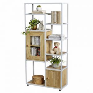 Kệ trang trí 70x30x145cm gỗ cao su KTT68046