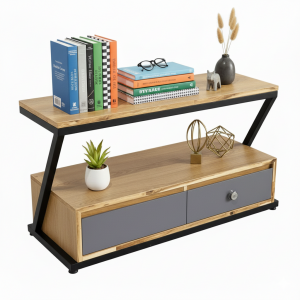 Tủ đầu giường khóa số 90x35x50cm gỗ otim TDG68065