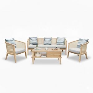 Combo bàn ghế sofa Harvey gỗ Ash CBSF68060 Combo bàn ghế sofa Harvey gỗ Ash CBSF68060