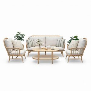Combo bộ bàn ghế sofa Song Trúc gỗ Ash CBSF68064 Combo bộ bàn ghế sofa Song Trúc gỗ Ash CBSF68064