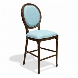 Ghế bar Louis nệm bọc vải gỗ cao su GBSK029 Ghế bar Louis nệm bọc vải gỗ cao su GBSK029