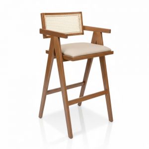 Ghế bar V-Leg bọc vải gỗ Ash GBSK032