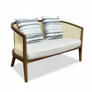 Ghế sofa đôi Harvey bọc vải gỗ Ash SFB68104