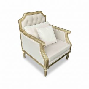 Ghế sofa đơn tân cổ điển gỗ tần bì GSD68113