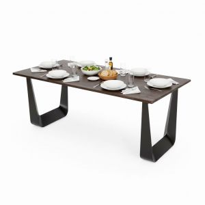 Bàn ăn chữ nhật 180x80cm gỗ tràm BA68289