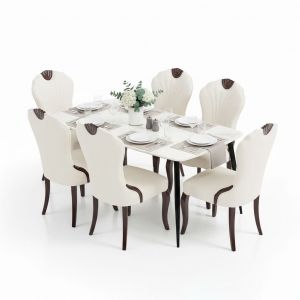 Combo bàn ghế ăn cho 6 người BBA219