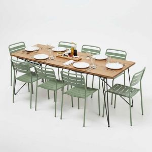 Combo bộ bàn ghế ăn ngoài trời CBNT017