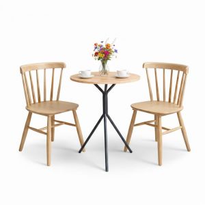 Combo bàn cafe tròn và 2 ghế gỗ CBSF68071 Combo bàn cafe tròn và 2 ghế gỗ CBSF68071