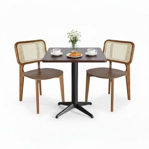 Combo bàn cafe vuông và 2 ghế BBA219 Combo bàn cafe vuông và 2 ghế BBA219