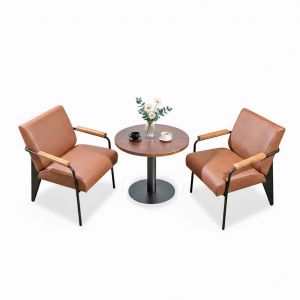 Combo bàn sofa tròn và 2 ghế sofa Napa sắt CBSF68068 Combo bàn sofa tròn và 2 ghế sofa Napa sắt CBSF68068