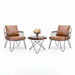 Combo bàn sofa tròn chân chữ V và 2 ghế sofa Fi12 sắt CBSF68067 Combo bàn sofa tròn chân chữ V và 2 ghế sofa Fi12 sắt CBSF68067