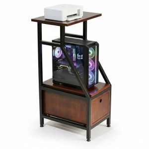 Kệ để máy tính có ngăn kéo 32.5x48x93cm gỗ cao su KCPU68028 Kệ để máy tính có ngăn kéo 32.5x48x93cm gỗ cao su KCPU68028