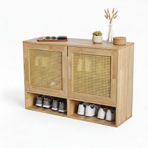 Tủ giày dép 120x35x75cm gỗ cao su KG68098