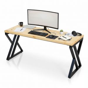 Bàn làm việc 160x60cm gỗ thông chân chữ X HBXC056