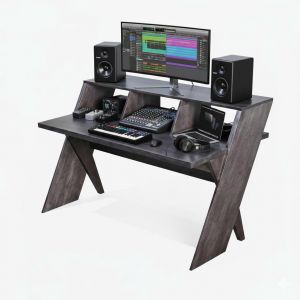 Bàn phòng thu StudioDesk 145x90x75cm gỗ cao su SD68033