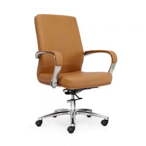 Ghế lãnh đạo bọc da Vinyl lưng trung HOM1108 - 02