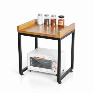 Kệ để lò vi sóng/lò nướng mini 38x30x37 gỗ cao su KVS68011