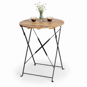 Bàn ngoài trời gấp gọn SHEFIELD 60x60cm gỗ tràm BNT015