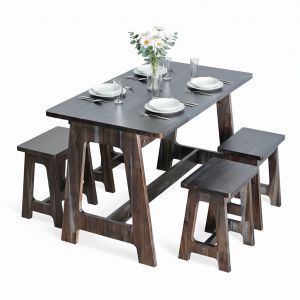 Combo bộ bàn ghế ăn gỗ tràm BBA225