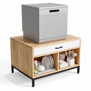 Kệ để máy rửa chén 80x60x50cm gỗ cao su KMRC001