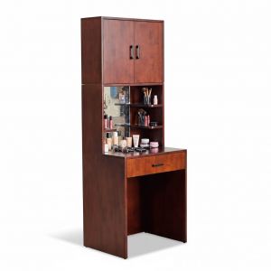 Bàn trang điểm có tủ 65x50x178cm gỗ cao su BTD68080