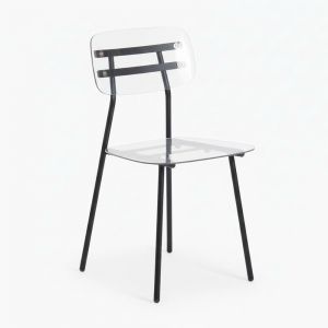 Ghế trong suốt khung sắt GAK621