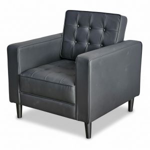 Sofa đơn nệm bọc simili màu đen ArmChair 06 GSD68035