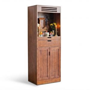 Tủ thờ gia tiên 68x50x192cm gỗ cao su TTGT001