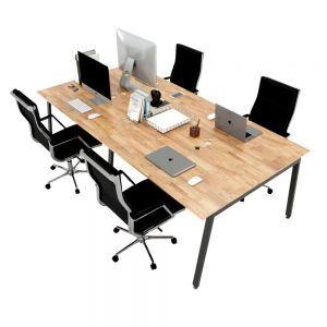 HBAT014 - Bàn cụm 4 240x120 Aton Concept chân sắt lắp ráp HBAT014 - Bàn cụm 4 240x120 Aton Concept chân sắt lắp ráp