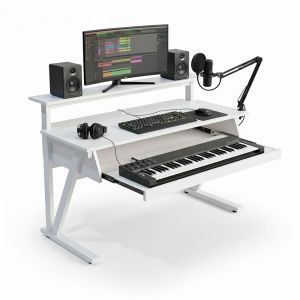 Bàn phòng thu StudioDesk 140x60x94cm gỗ cao su SD68034
